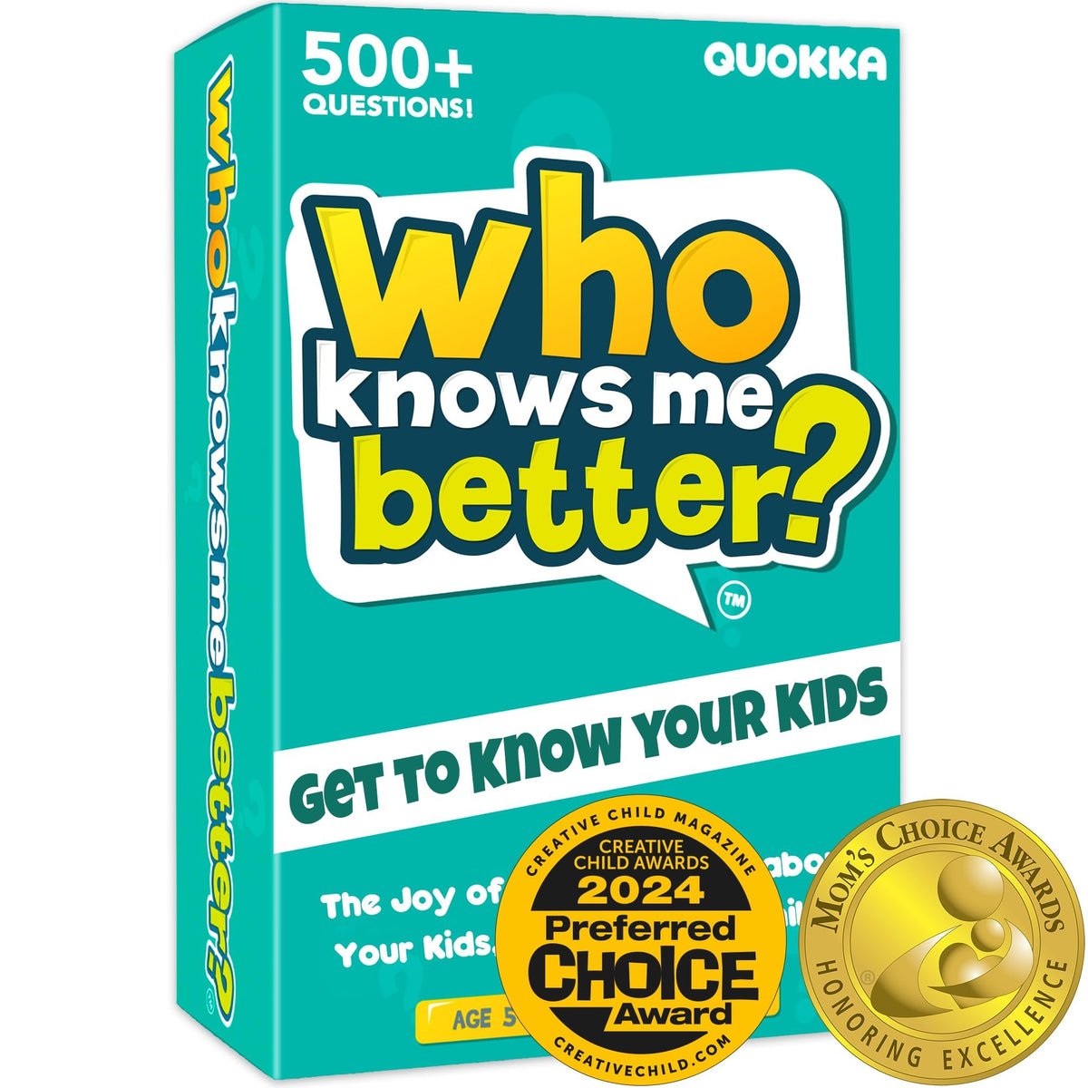 Quokka Who Knows Better? - Original - | Kids & Family Card Quiz Game | Fun & Educational Questions for Children & Families | Suitable for Boys & Girls 5+ Years Old